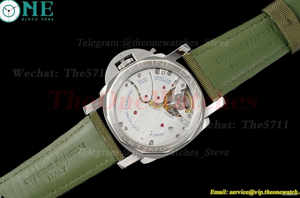 Dial SS 47mm HWF NY Luminor PAM606 Black A3000 0129